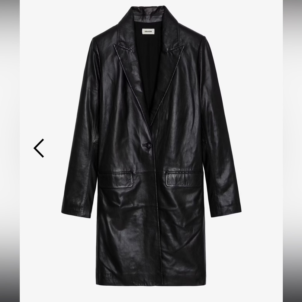 Zadig & Voltaire Monarque Leather Coat